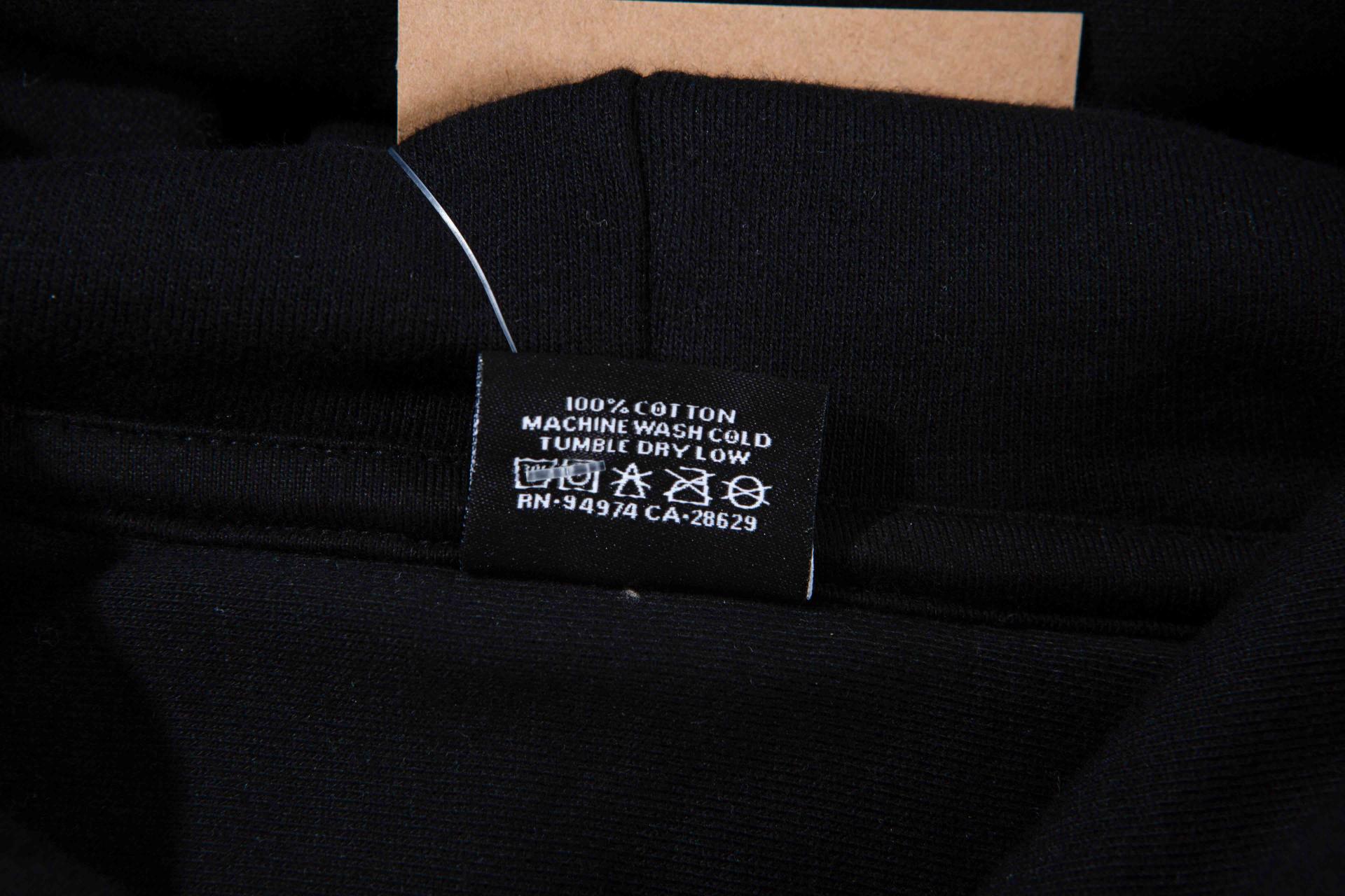 스투시 플러시 후드 블랙