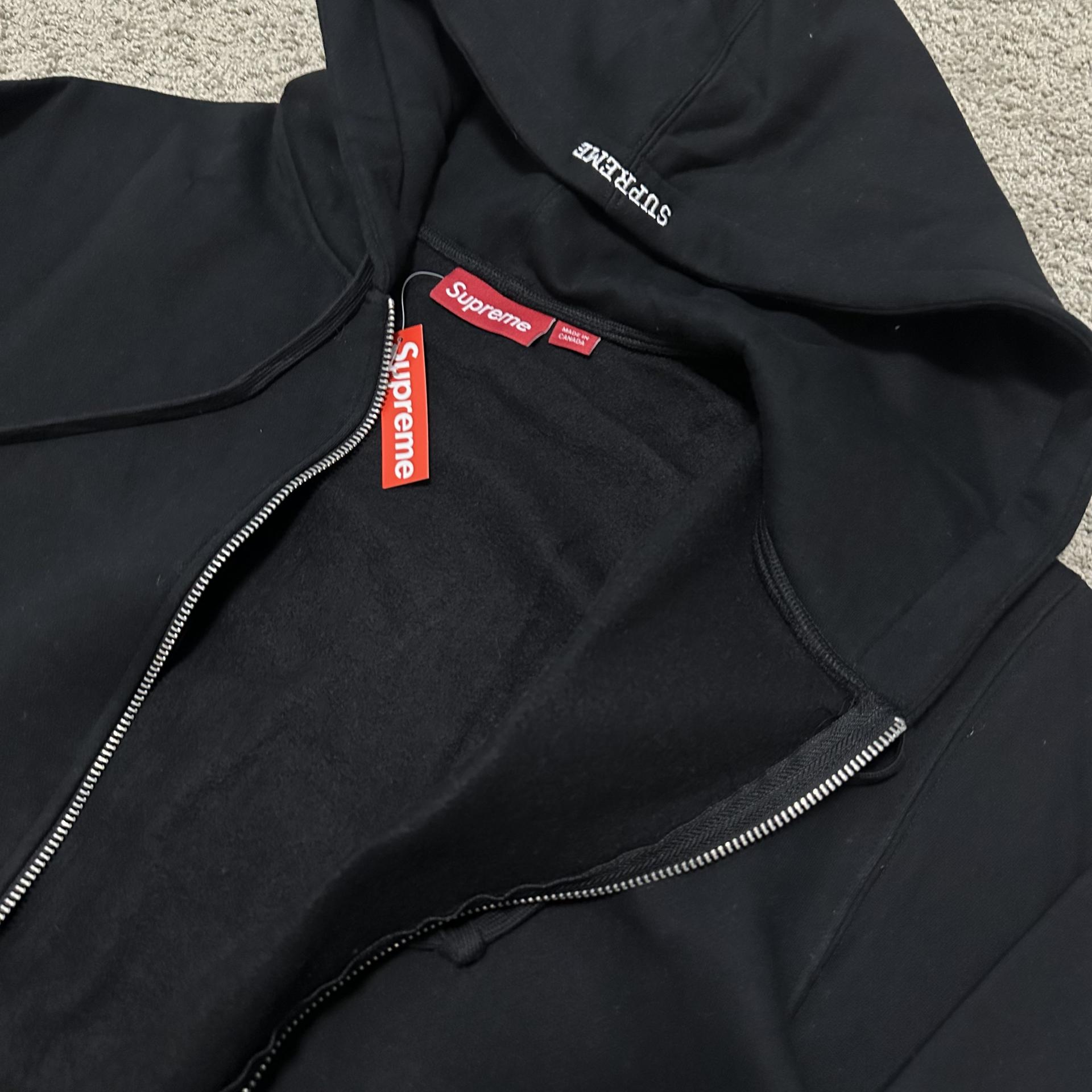 Supreme S Logo Zip Up Hooded Sweatshirt