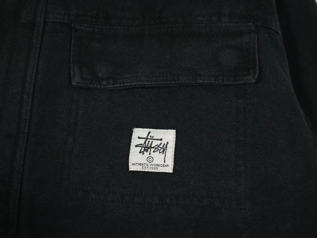 스투시 워시드 캔버스 샵 자켓