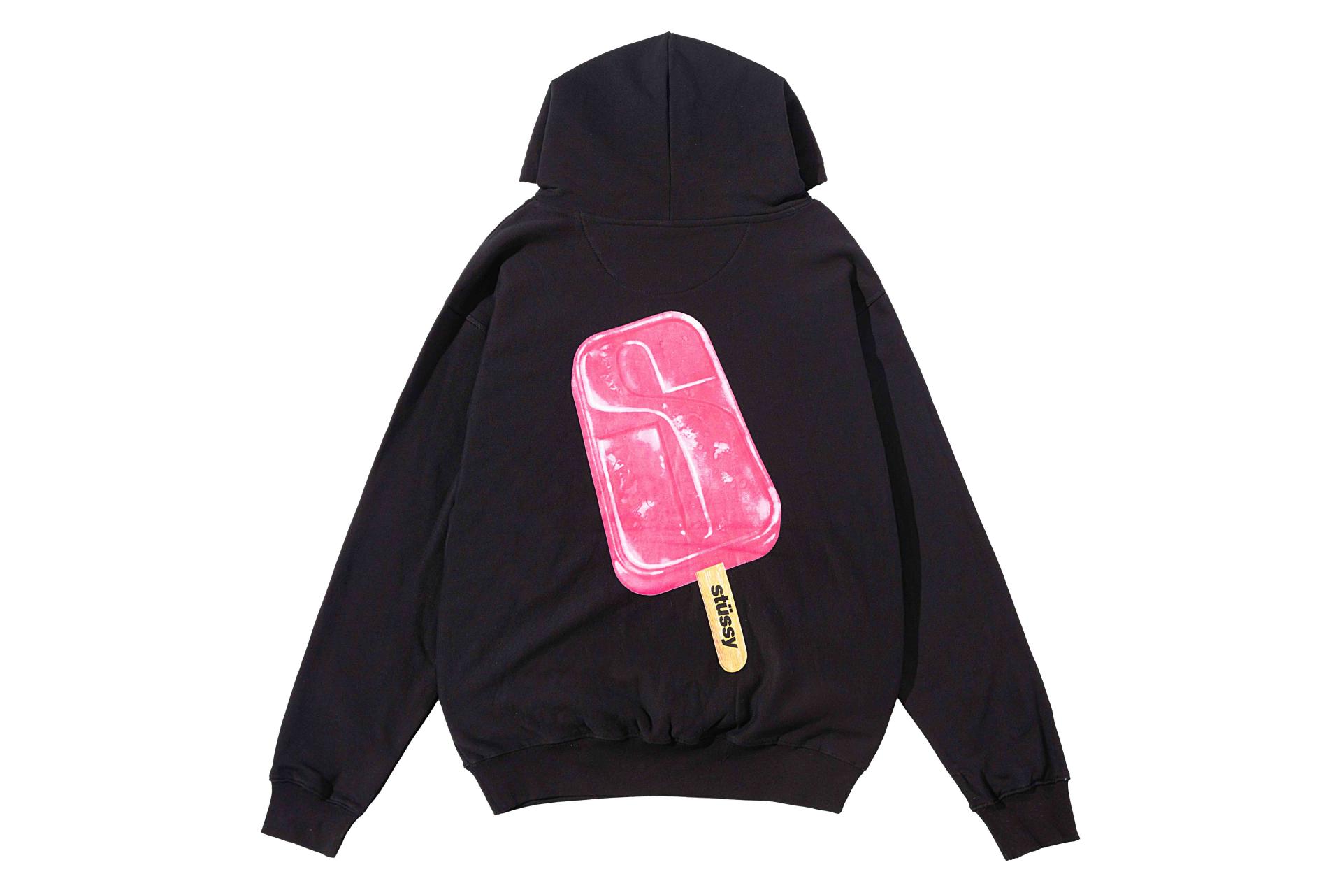 스투시 팝시클 후드 블랙