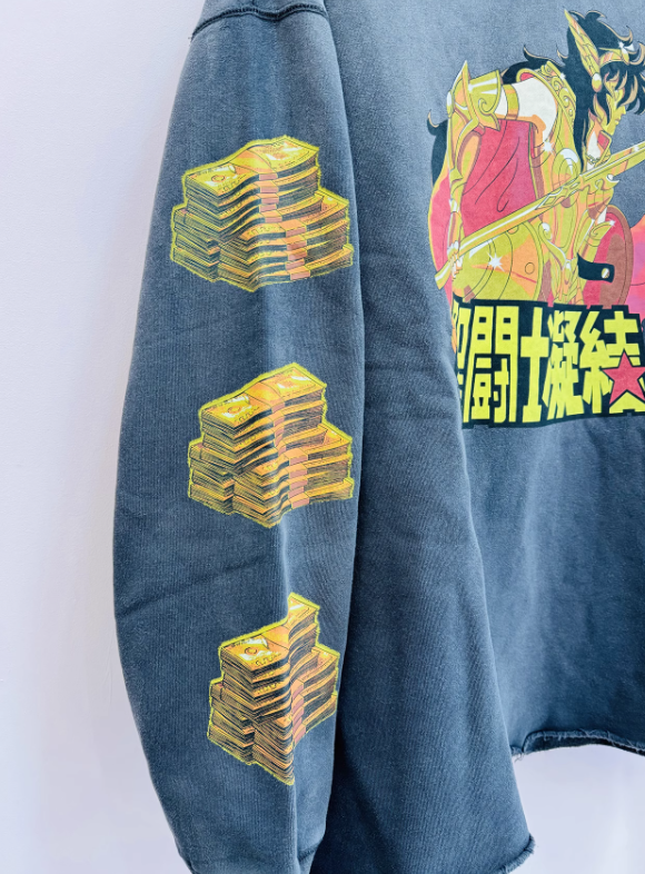 Saint Mxxxxxx 세인트 마이클 x 클랏 후드 블랙