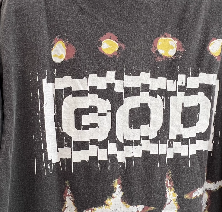 세인트 마이클 x 포 섬원 갓 FS 숏슬리브 티셔츠 블랙