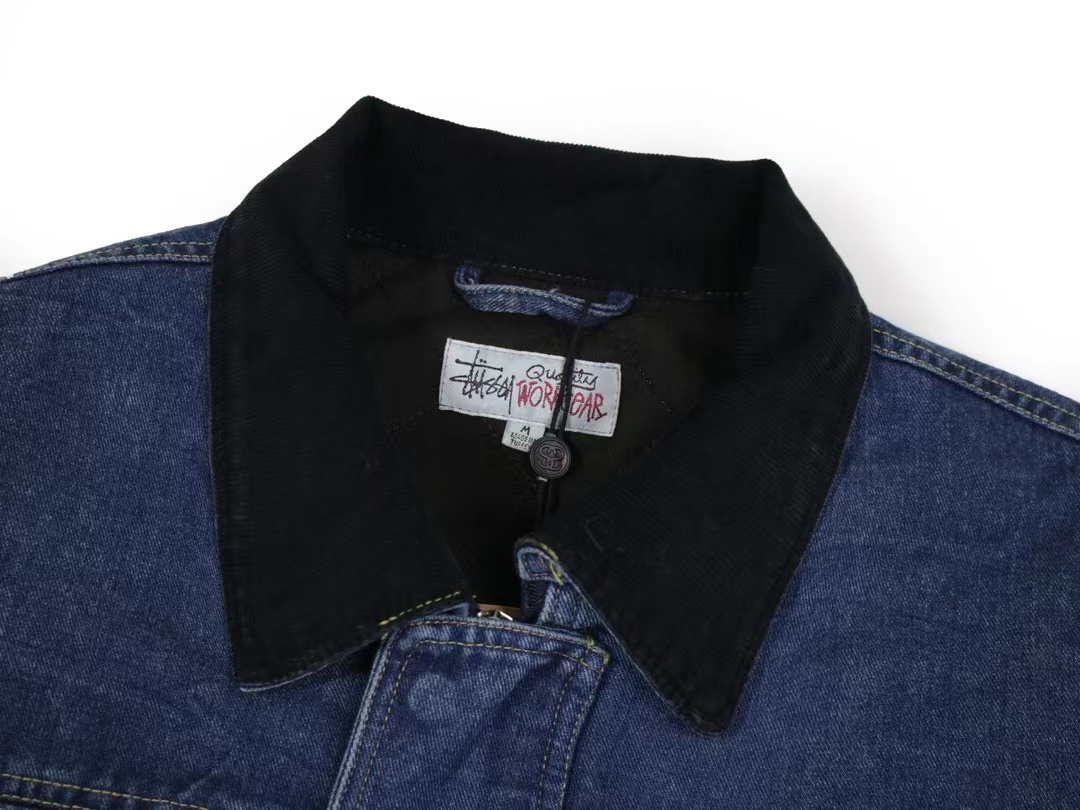 스투시 워시드 캔버스 샵 자켓