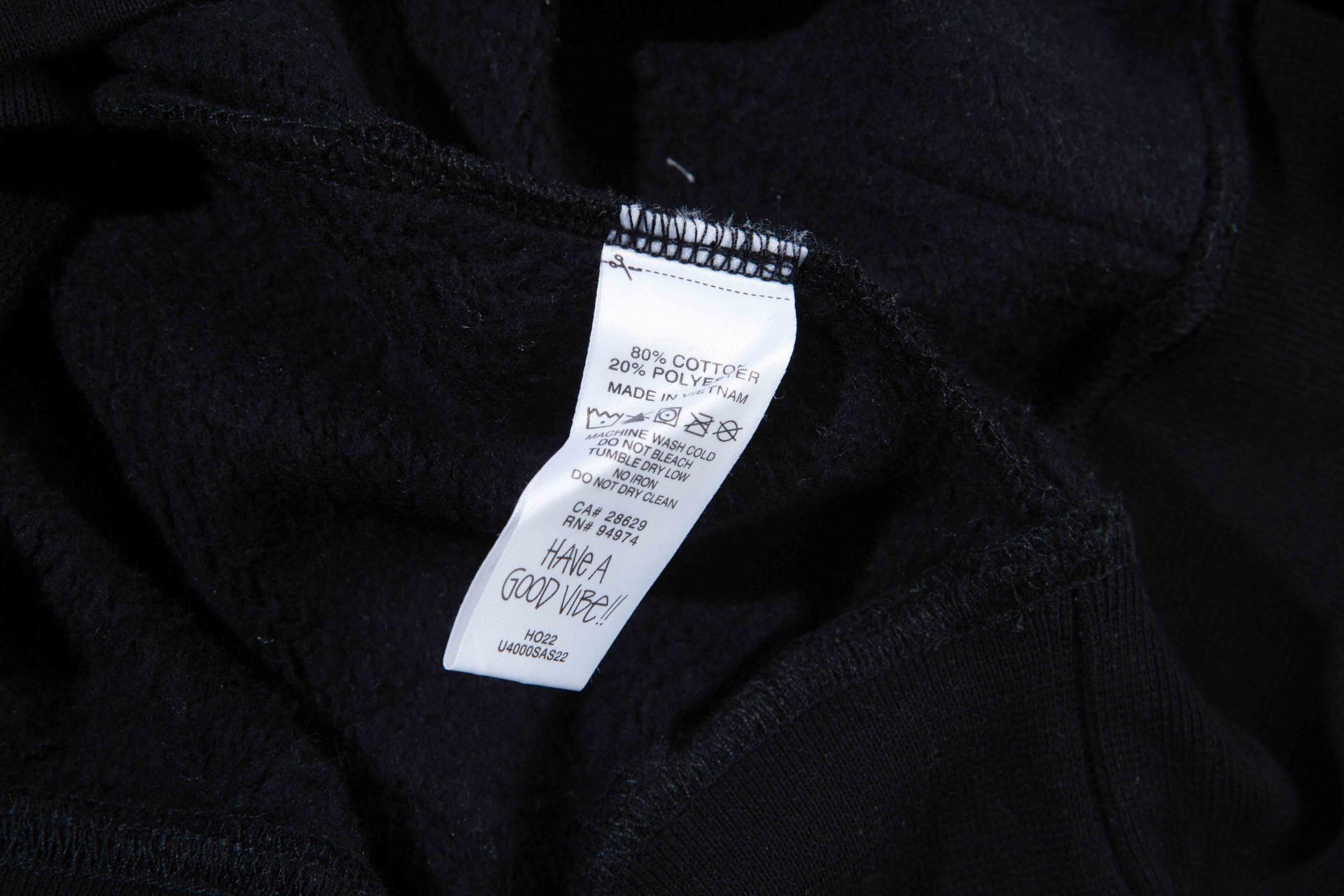 스투시 플러시 후드 블랙