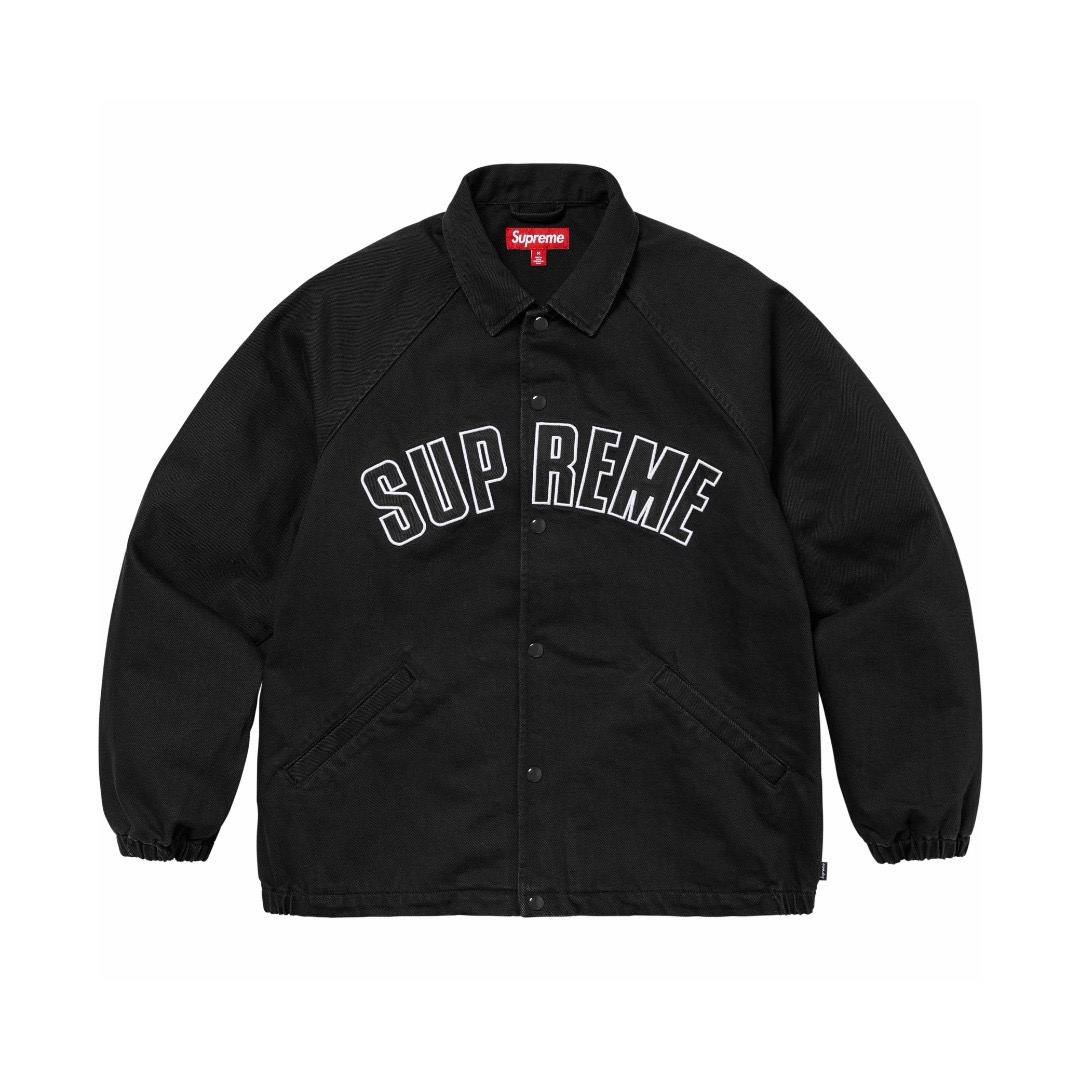 Supreme Arc Denim Coaches Jacket Black