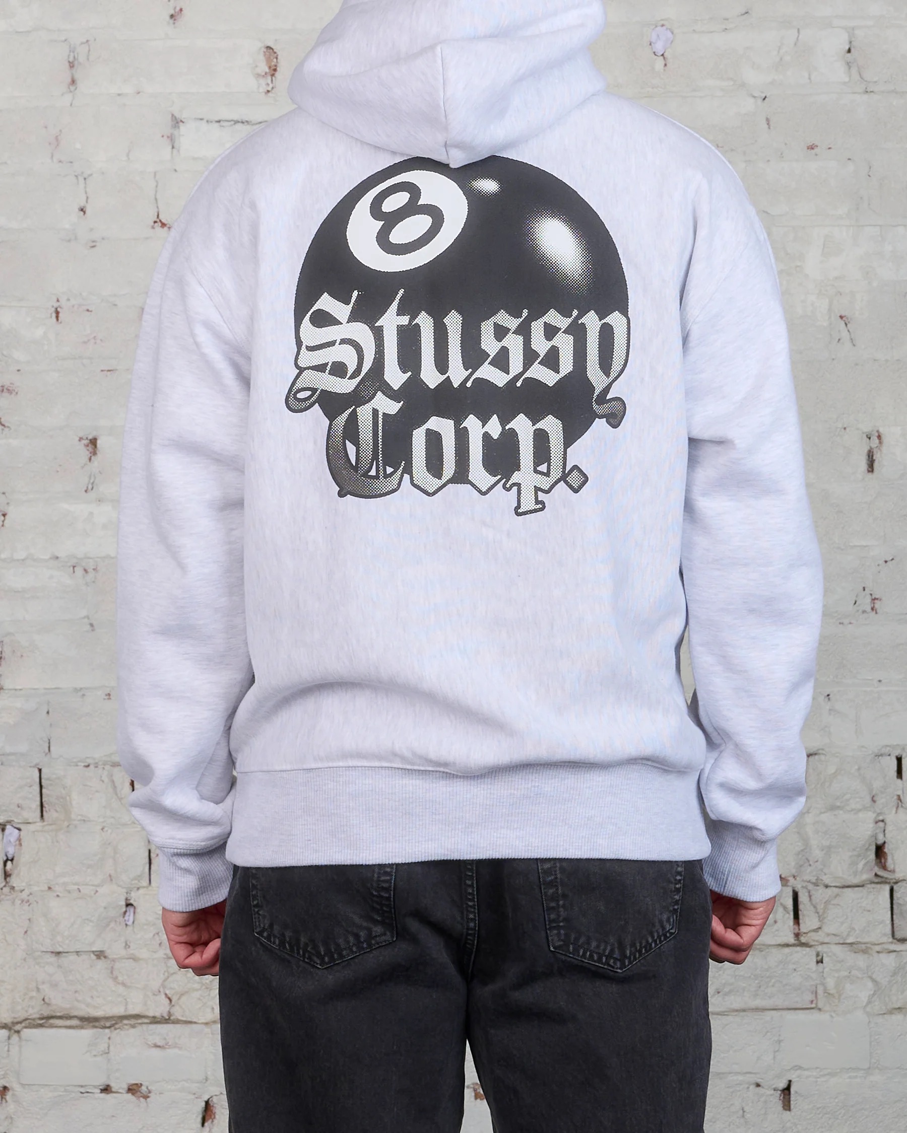 스투시 8볼 코퍼레이션 후드 블랙