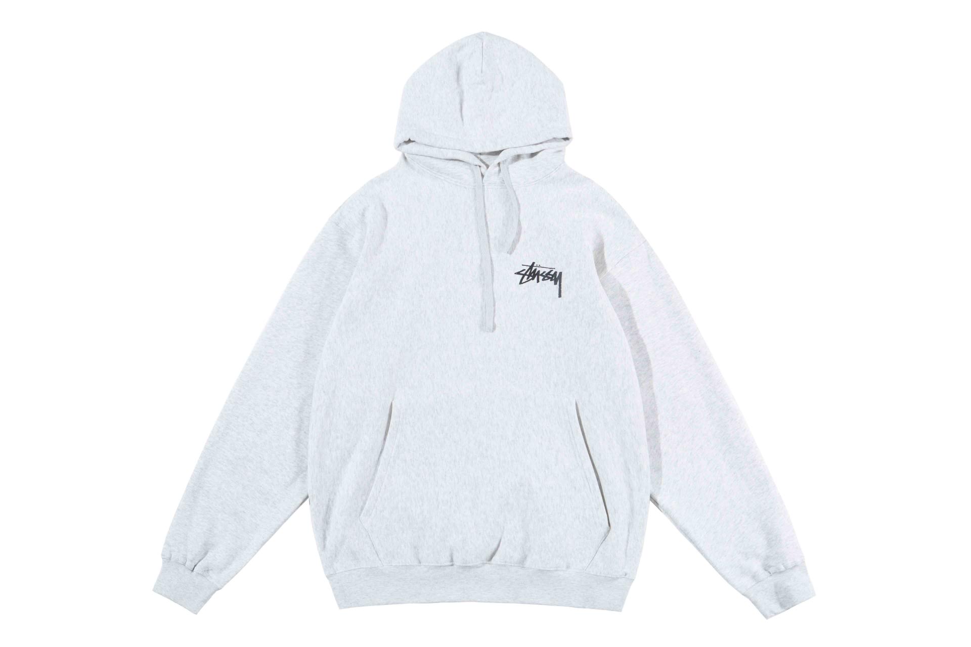 스투시 플러시 후드 블랙