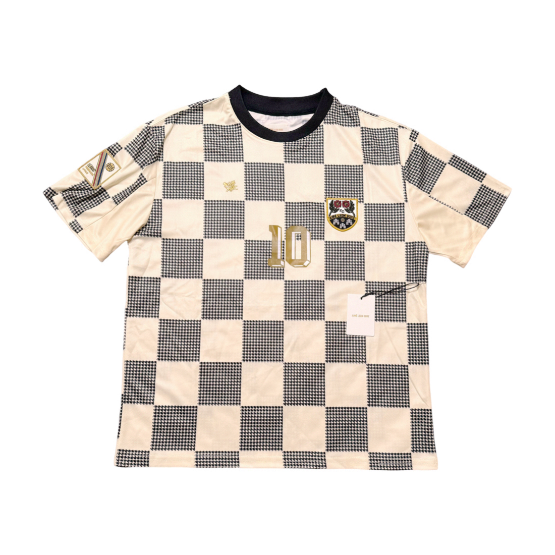 Aime Leon Dore Team Soccer Jersey black white