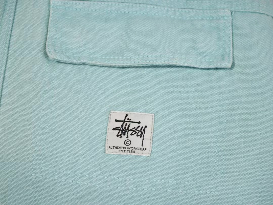 스투시 워시드 캔버스 샵 자켓