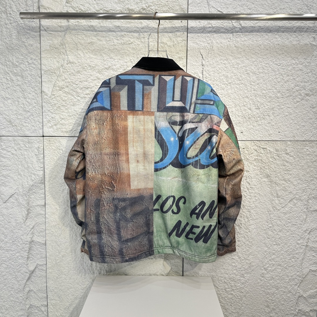 스투시 샵 자켓 알퐁소 캔버스 멀티