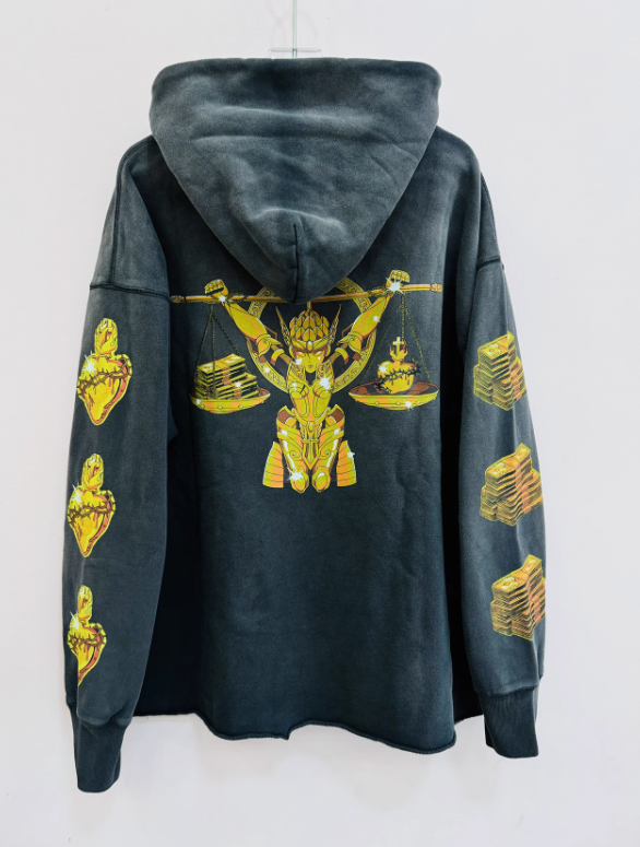 Saint Mxxxxxx 세인트 마이클 x 클랏 후드 블랙