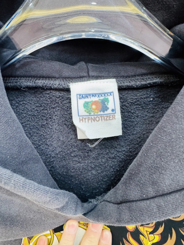 Saint Mxxxxxx 세인트 마이클 x 클랏 후드 블랙