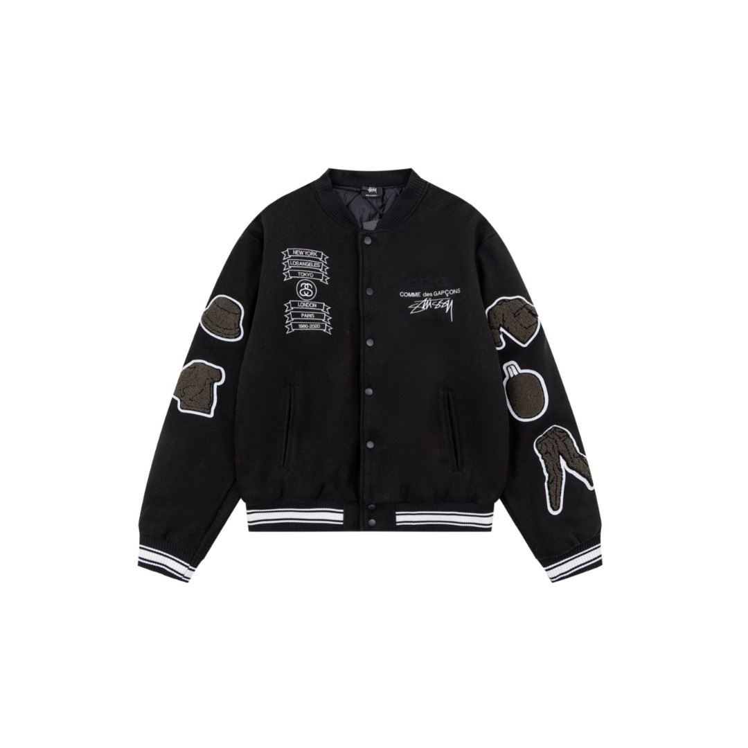 Stussy x CDG Varsity Jacket
