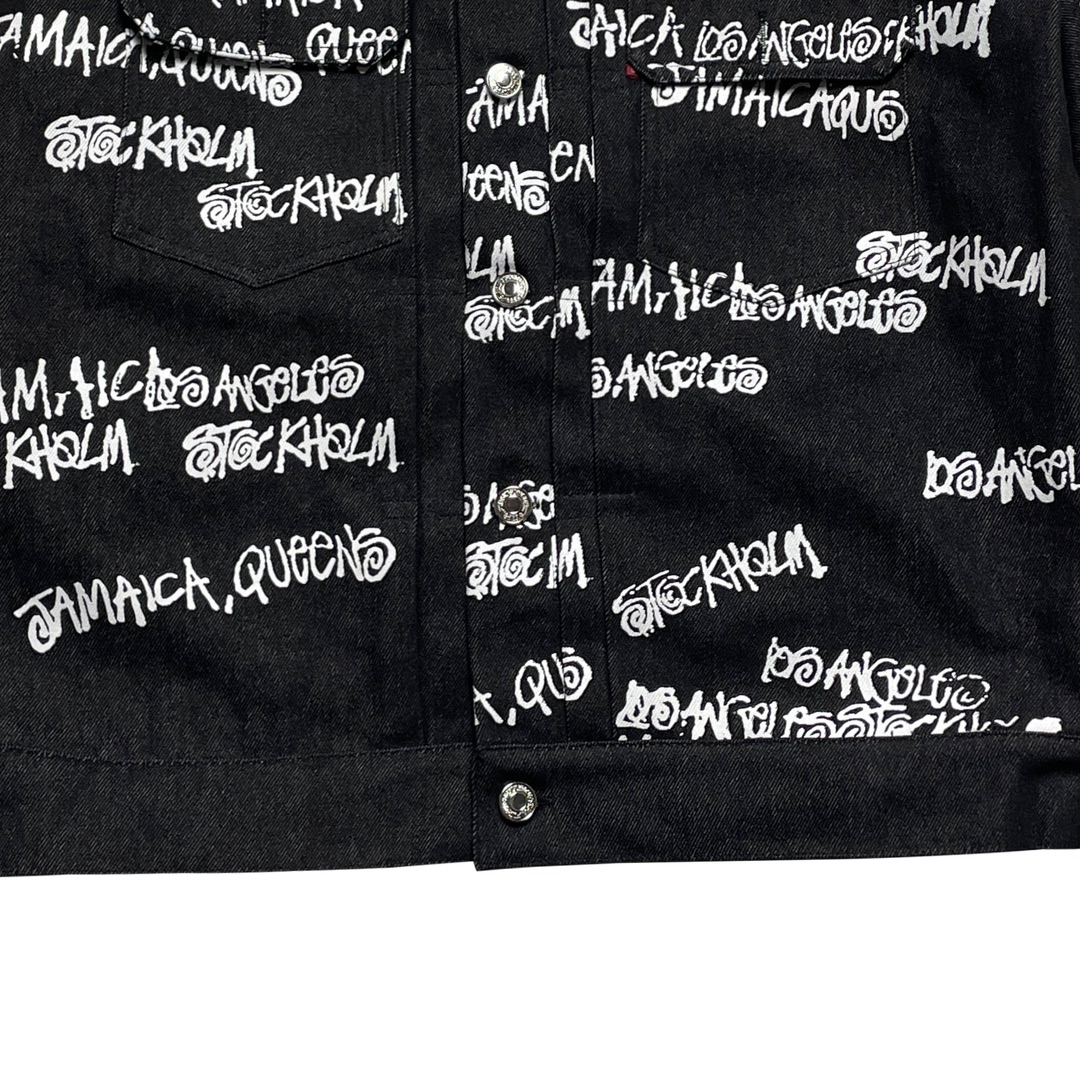 스투시 x 아워레가시 x 데님 티어스 TTL 데님 자켓 블랙