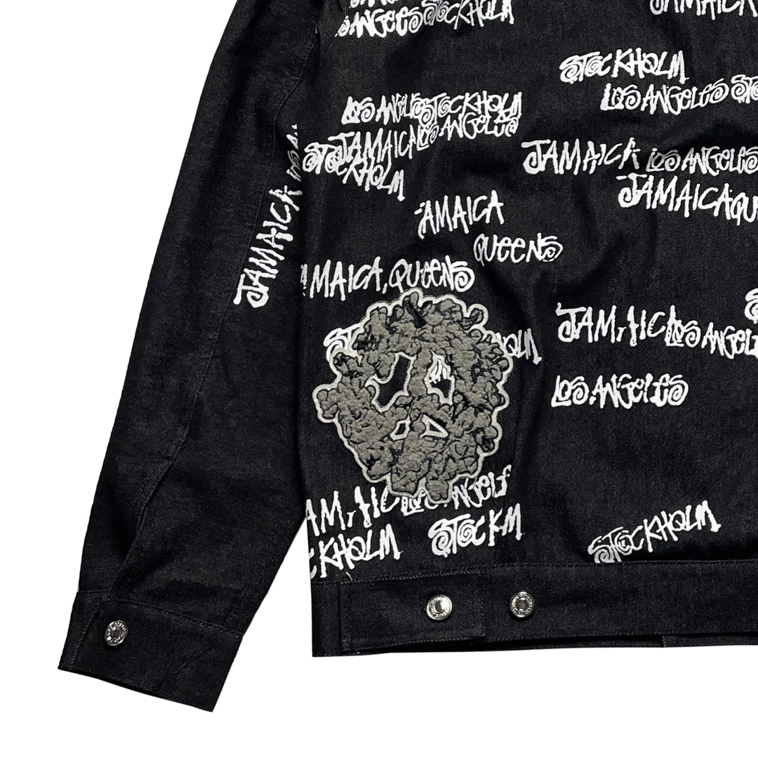 스투시 x 아워레가시 x 데님 티어스 TTL 데님 자켓 블랙