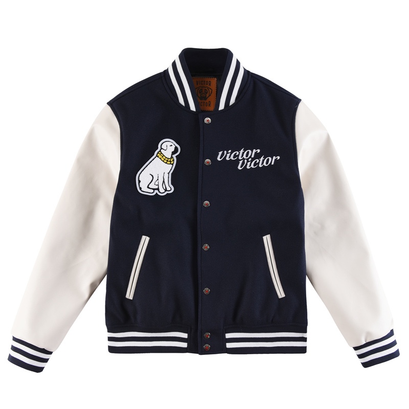 휴먼 메이드 빅터 빅터 바시티 자켓