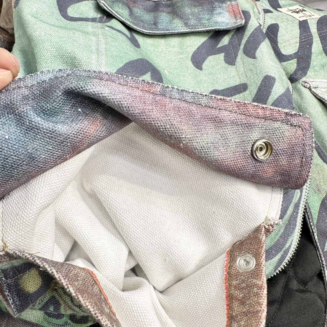 스투시 샵 자켓 알퐁소 캔버스 멀티