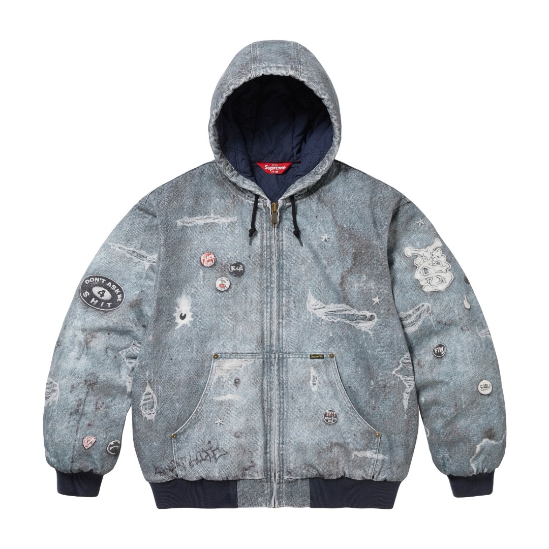 Supreme HJR Trompe L'oeil Hooded Work Jacket