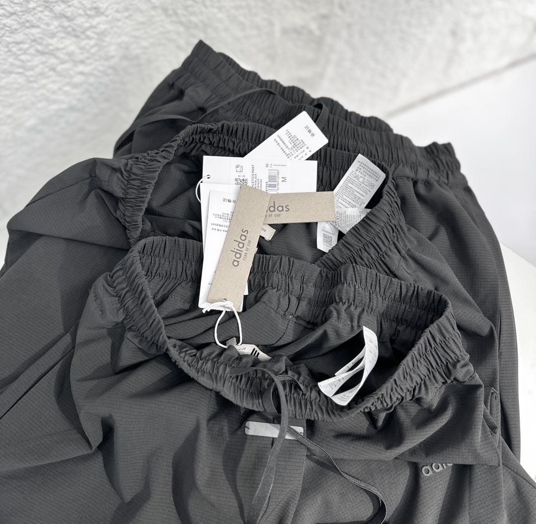 아디다스 x 피어 오브 갓 애슬레틱스 스트레치 우븐 러닝 쇼츠 블랙