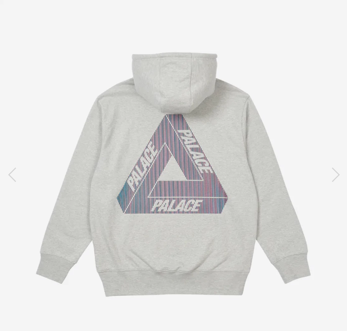 Palace Tri-Lenticular Hood Grey Marl - 22FW
