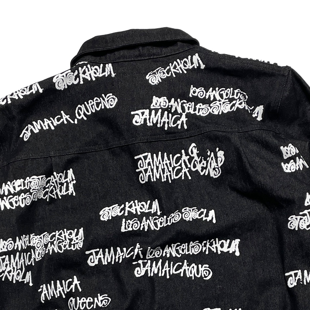 스투시 x 아워레가시 x 데님 티어스 TTL 데님 자켓 블랙