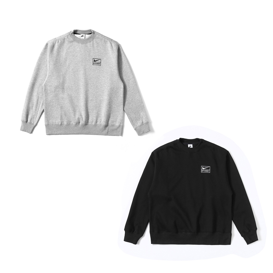 Nike x Stussy NRG Washed Fleece Crewneck Black