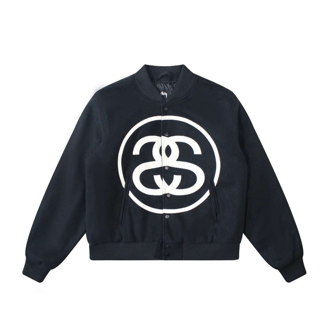 Stussy SS Link Varsity Jacket Black