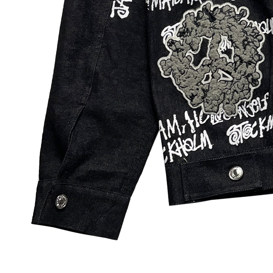 스투시 x 아워레가시 x 데님 티어스 TTL 데님 자켓 블랙