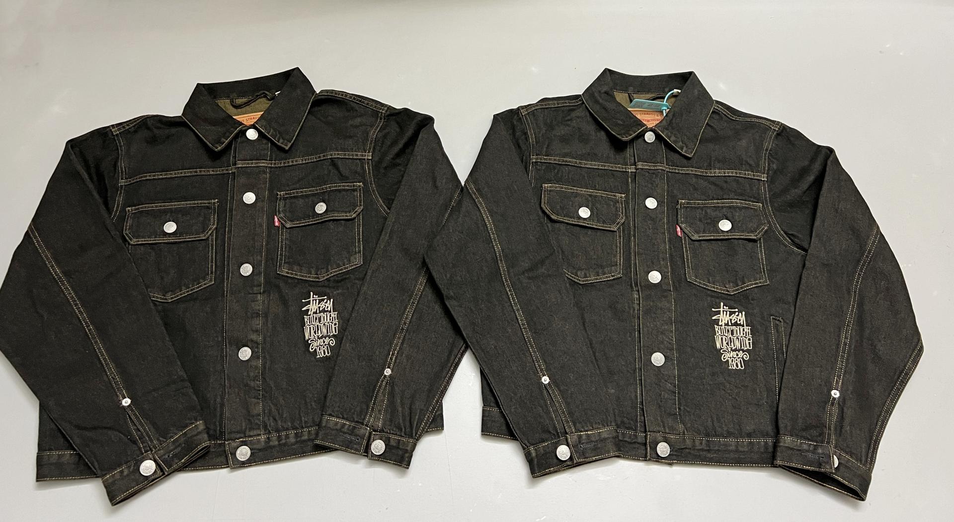 Stussy x Levi's Crispy Rinse Trucker Jacket Black