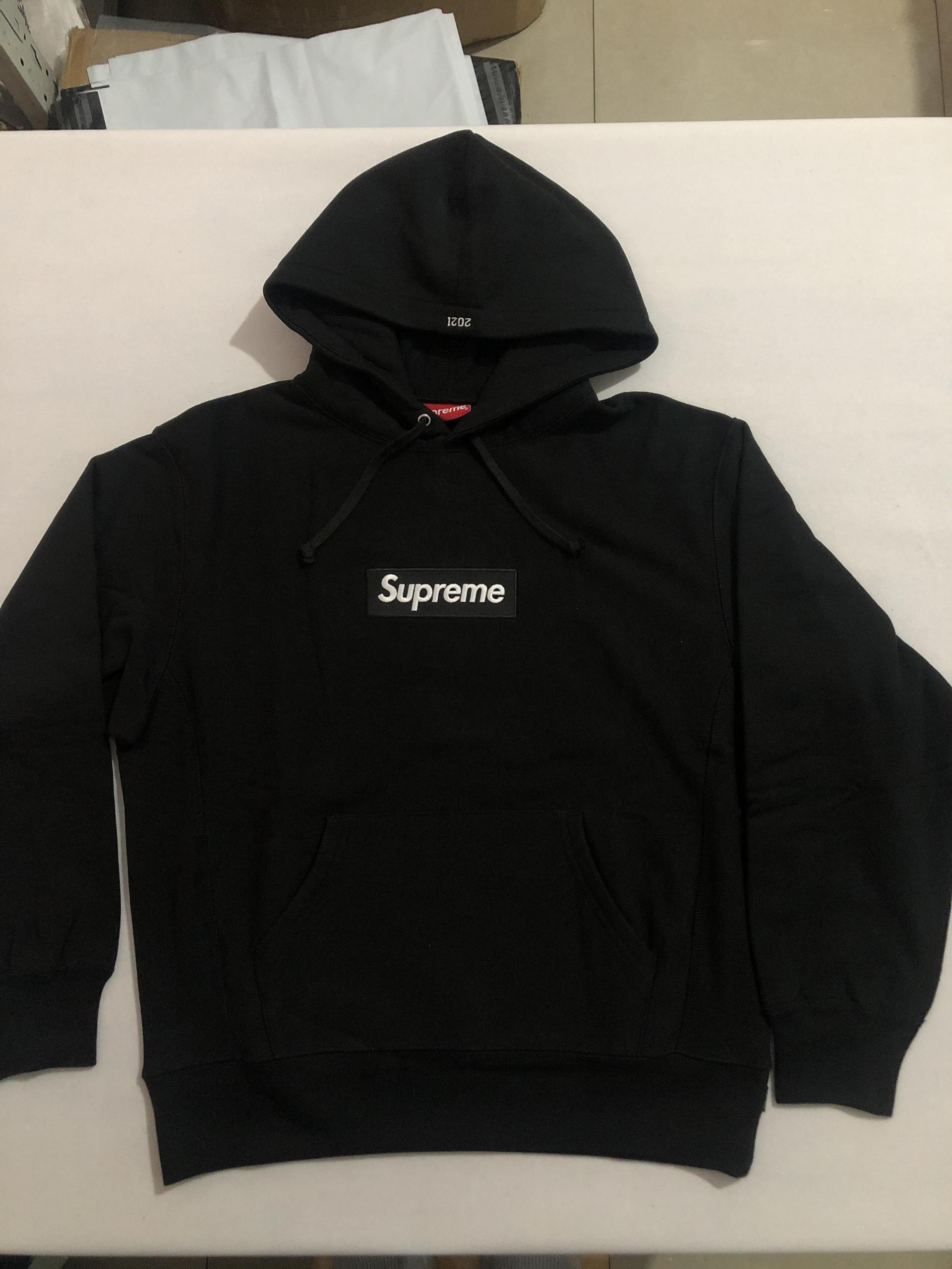Supreme Box Logo Hooded Sweatshirt Black