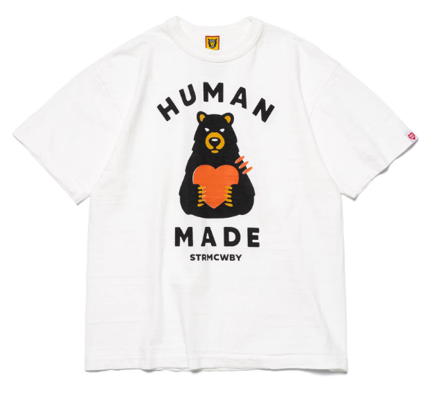 휴먼메이드 그래픽 곰 티셔츠