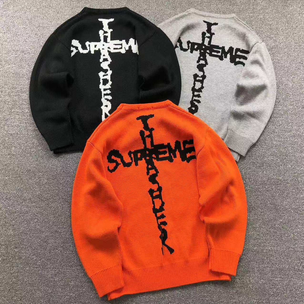 Supreme x Thrasher Sweater Black - 24FW