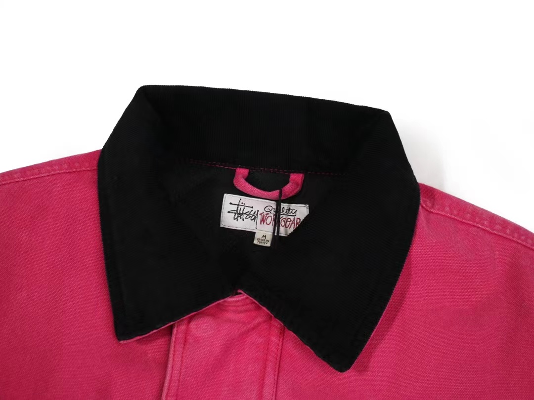 스투시 워시드 캔버스 샵 자켓