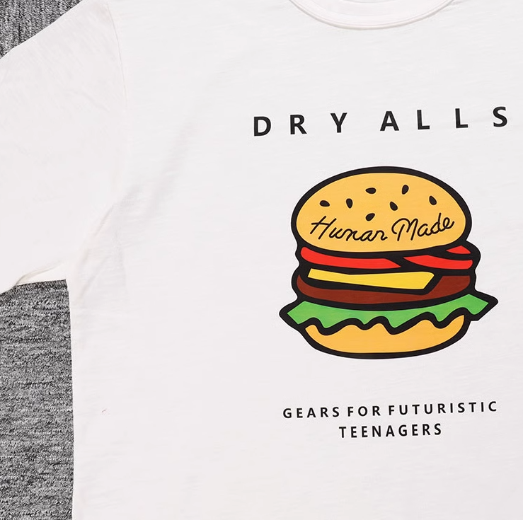 휴먼메이드 그래픽 햄버거 티셔츠