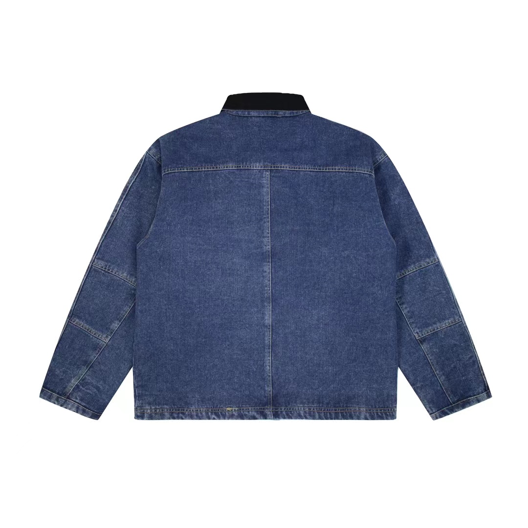 스투시 워시드 캔버스 샵 자켓