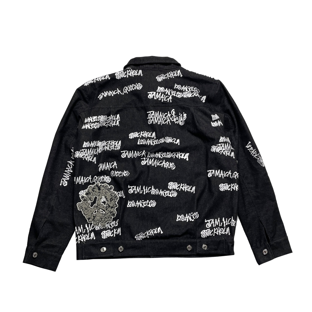 스투시 x 아워레가시 x 데님 티어스 TTL 데님 자켓 블랙