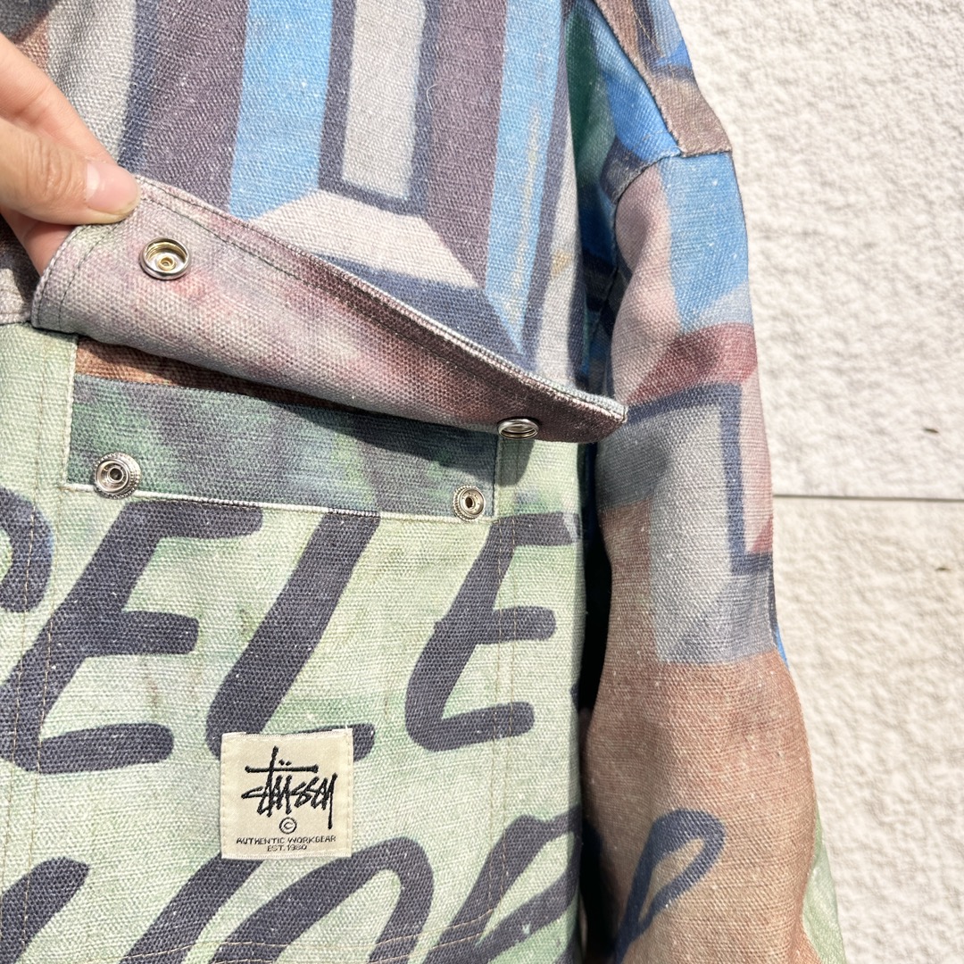 스투시 샵 자켓 알퐁소 캔버스 멀티