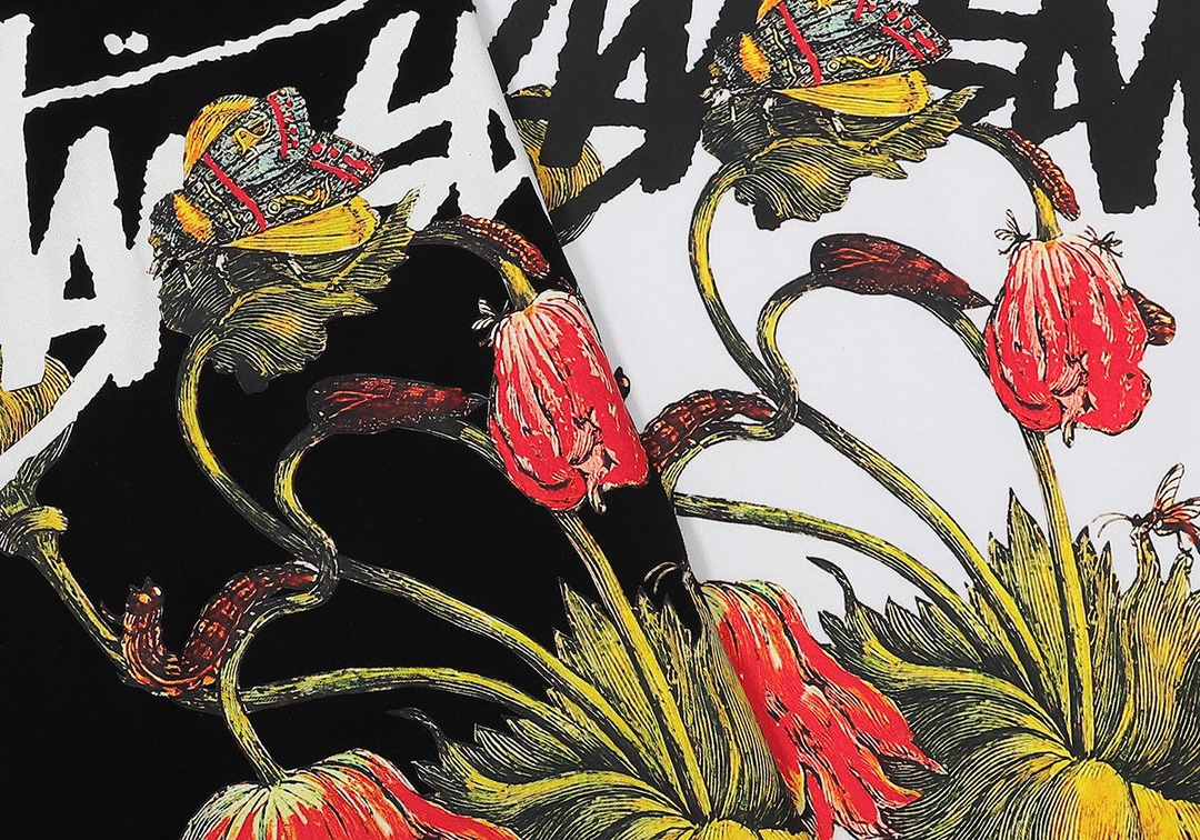 스투시 위더드 플라워 티셔츠