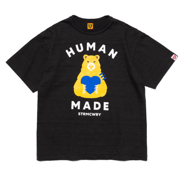 휴먼메이드 그래픽 곰 티셔츠