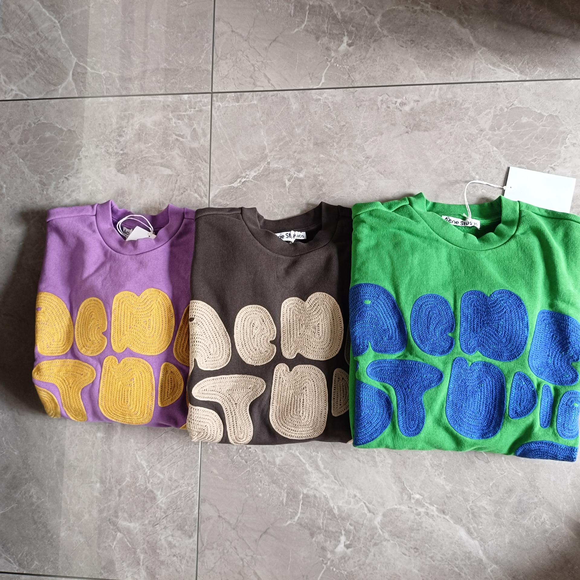 아크네 스튜디오 ACNE STUDIOS 크루넥 버블 로고 스웨터