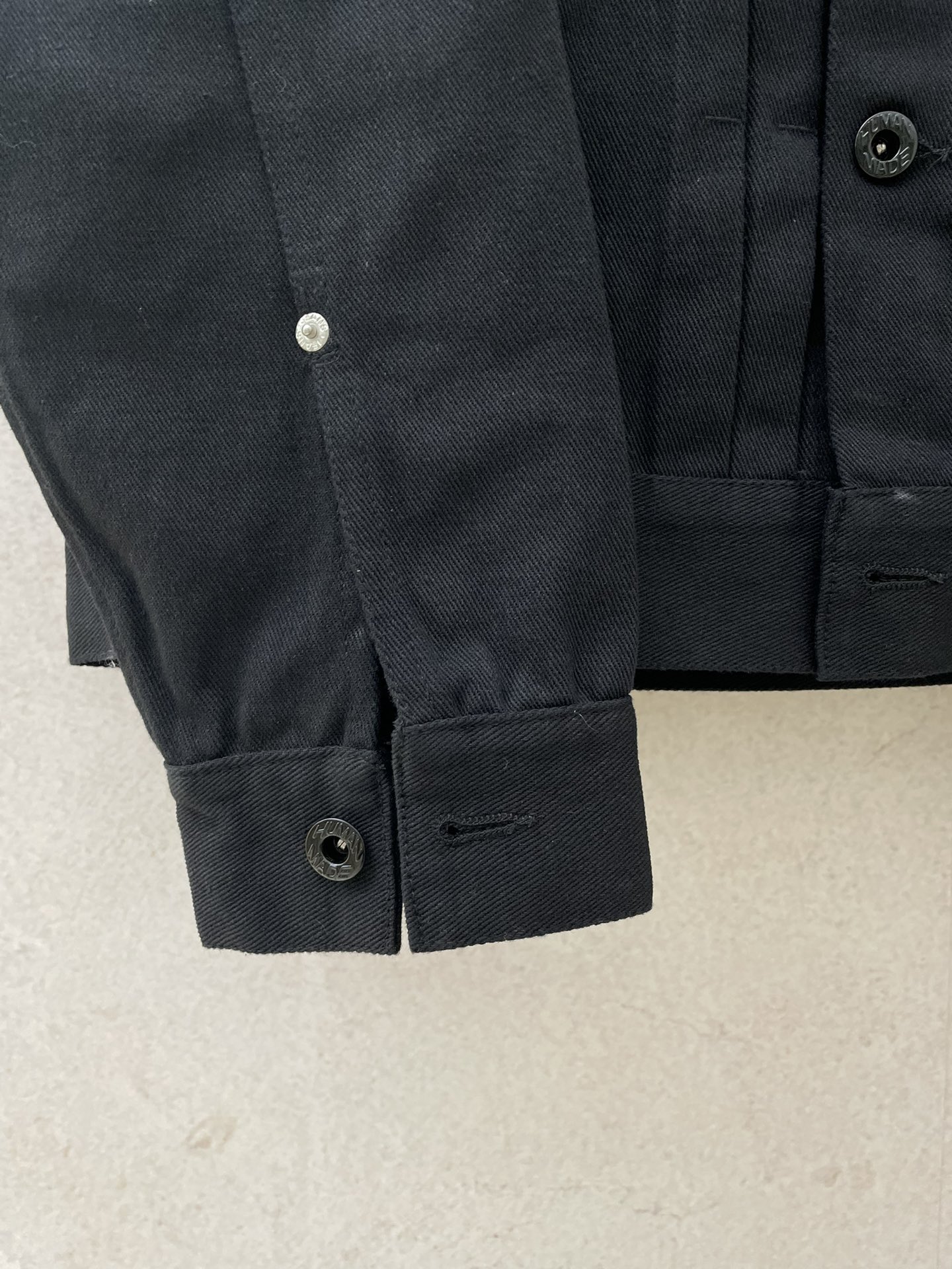 휴먼 메이드 x 에이셉 라키 테스팅 데님 자켓