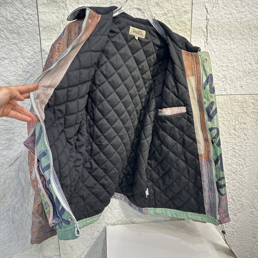 스투시 샵 자켓 알퐁소 캔버스 멀티