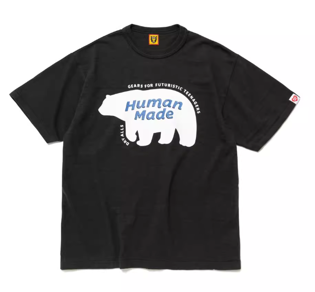 휴먼메이드 그래픽 곰 티셔츠
