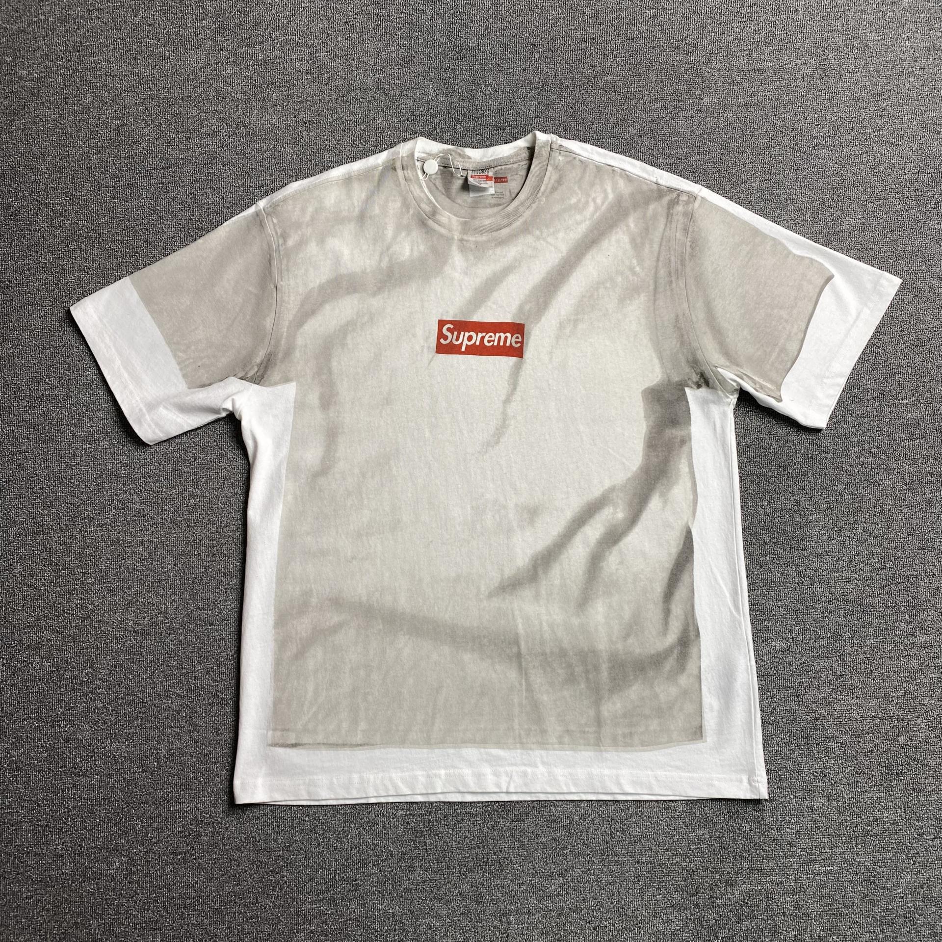 Supreme x MM6 Maison Margiela Box Logo T-Shirt White - 24SS