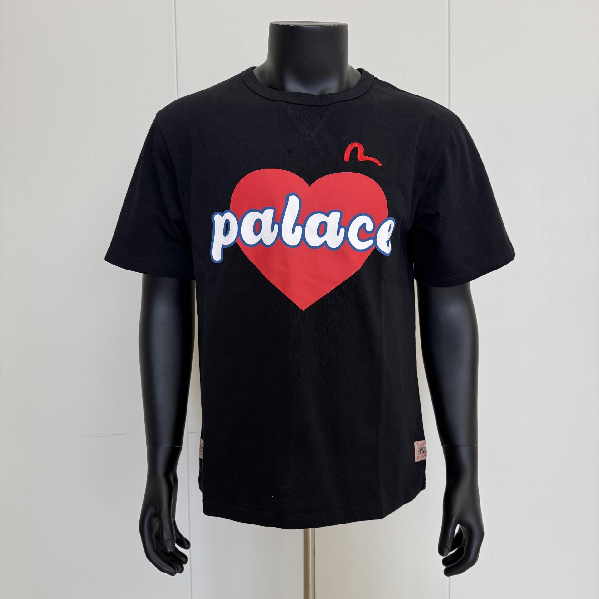 Palace x Evisu Heart T-Shirt Black 
