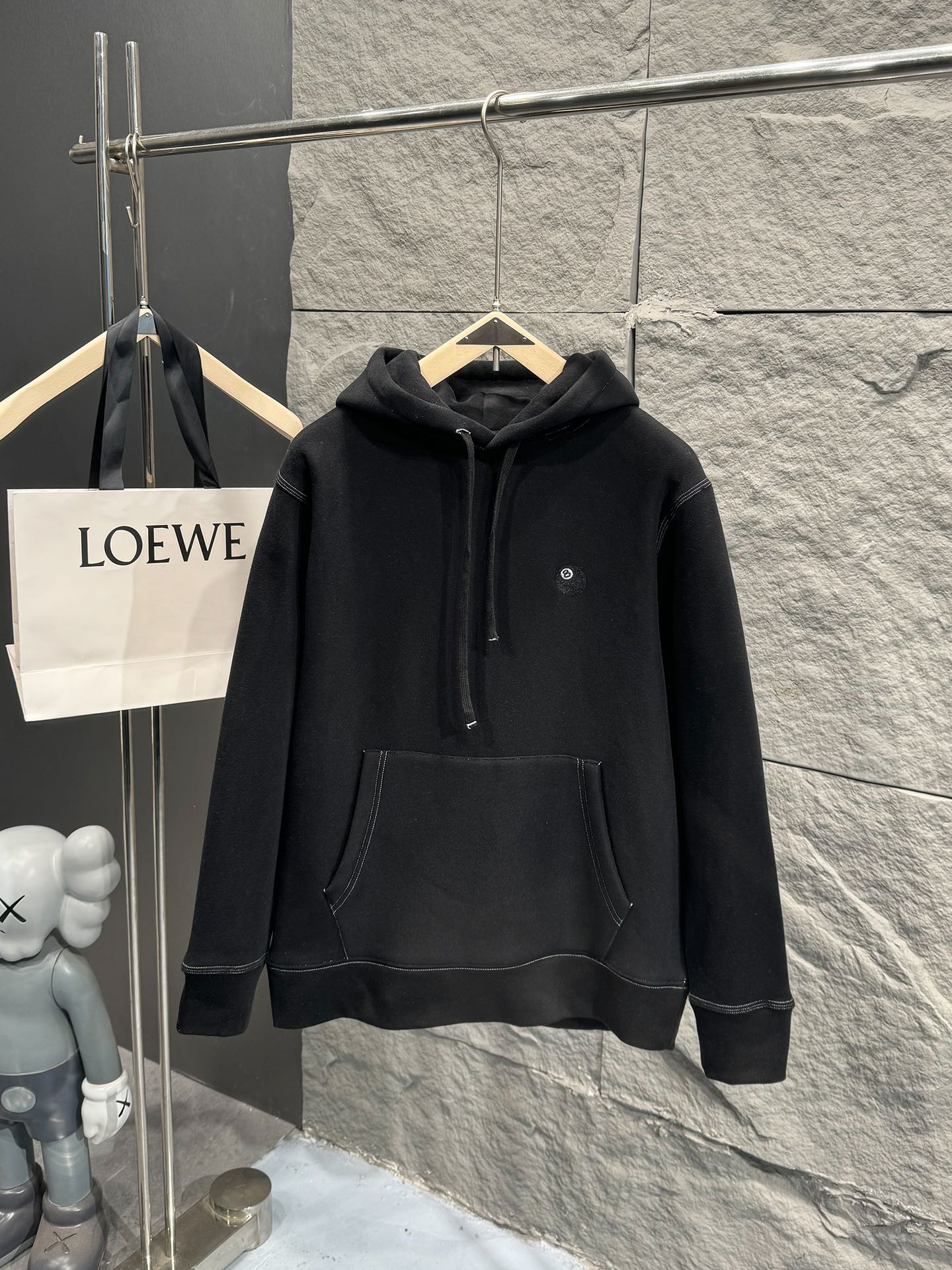 스투시 8볼 자수 후드