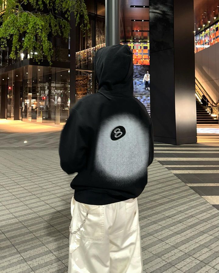 스투시 8볼 페이드 후드