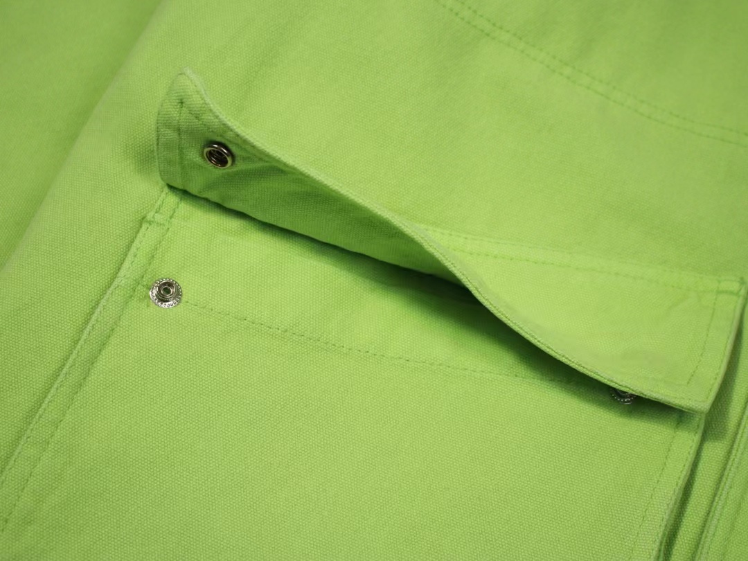 스투시 워시드 캔버스 샵 자켓