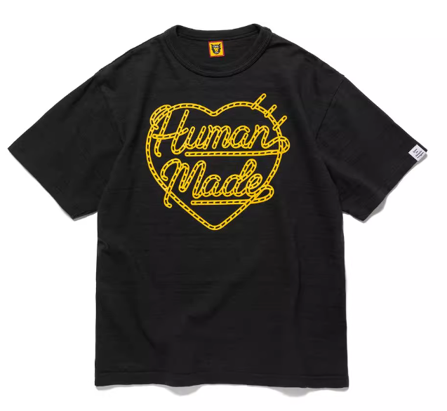 휴먼메이드 그래픽 하트 티셔츠