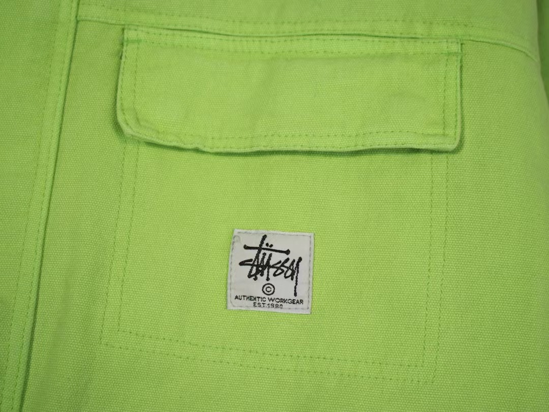 스투시 워시드 캔버스 샵 자켓